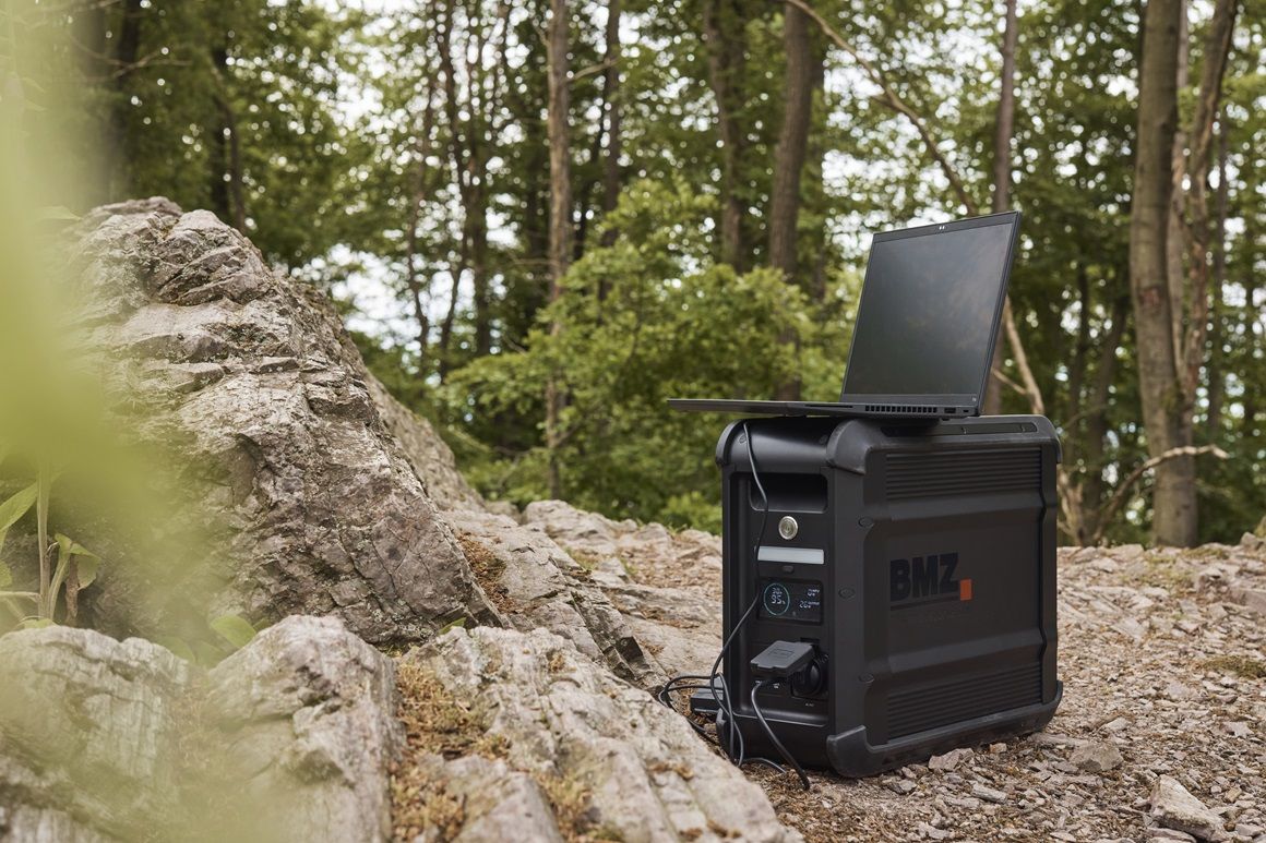 Power station seen in the outdoor area