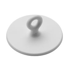 Ceiling Hook Square Plastic Adhesive White 25mm - Indigo UK