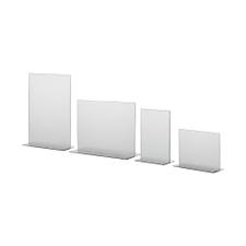 Menu Card Holder "T-Shape" in Standard Paper Sizes, anti-reflective, 0.7 mm