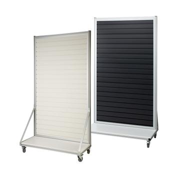 Mobile FlexiSlot® Slatwall Gondola End Cap "Quattro"