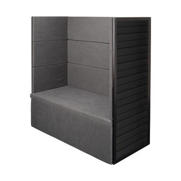 FlexiSlot® Slatwall Exhibition Seating "Construct Black"