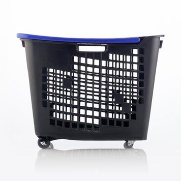 Shopping Basket with Wheels - 55 Litres