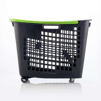 Shopping Basket with Wheels - 55 Litres