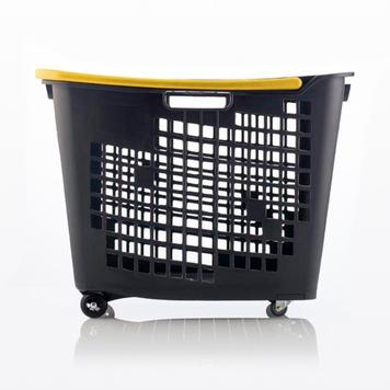 Shopping Basket with Wheels - 55 Litres