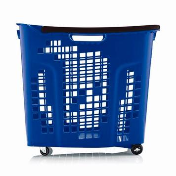 Shopping Basket with Wheels - 80 Litres