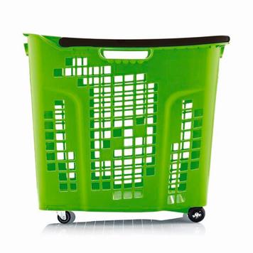 Shopping Basket with Wheels - 80 Litres