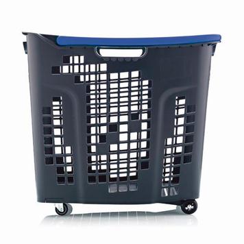 Shopping Basket with Wheels - 80 Litres