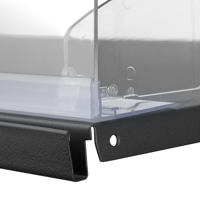 Acrylic Gondola Shelf Fence, Clear Plastic Shelf Dividers