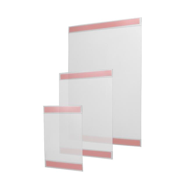 Portabiglietti da visita adesivi Durable Pocketfix - 5,7x9 cm - trasparente  - conf. 100 - 829319 - 4005546989686 - Euroffice