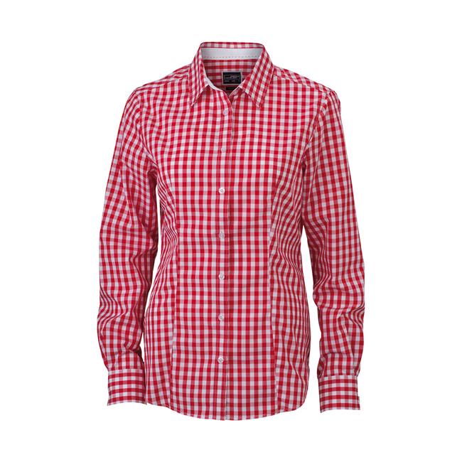 Buy Red & White Bold Check Shirt Online at Muftijeans