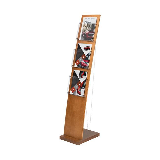 Wooden Brochure Stand with A4 Compartments VKF Renzel