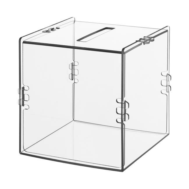 Transparent Raffle Box Zebrina