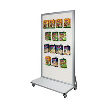 Mobile FlexiSlot® Slatwall Gondola End Cap "Quattro"