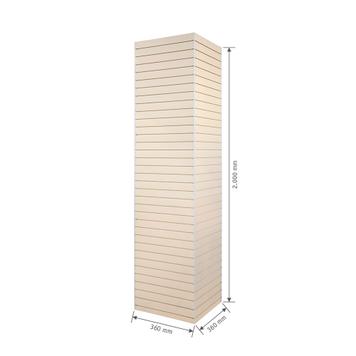 FlexiSlot® Slatwall Tower "York" Pillar Cover