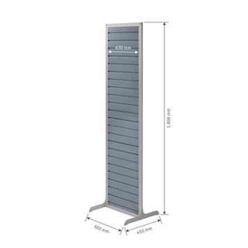 FlexiSlot® Slatwall Tower "Construct Slim"