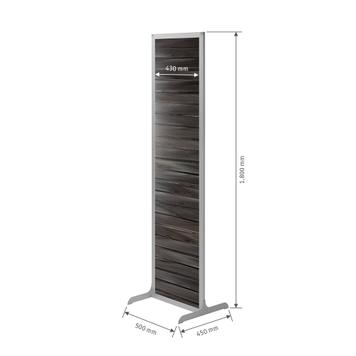 FlexiSlot® Slatwall Tower "Construct Slim"