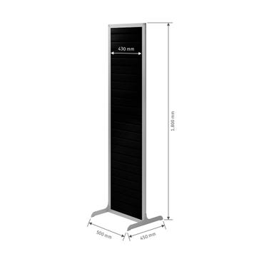 FlexiSlot® Slatwall Tower "Construct Slim"