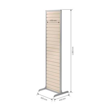 FlexiSlot® Slatwall Tower "Construct Slim"