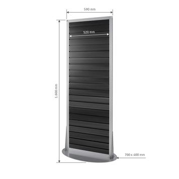 FlexiSlot® Slatwall Gondla Display "Construct-Ellipse"