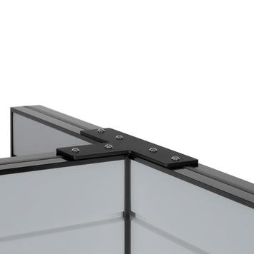 FlexiSlot® Slatwall T-Gondal Shelf "Style Black", small