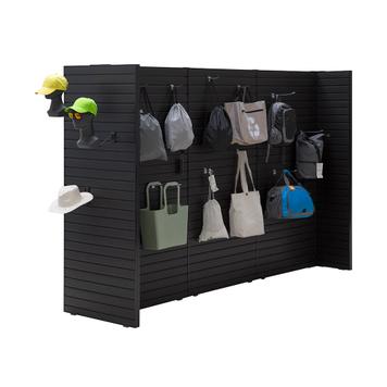 FlexiSlot® Slatwall Gondola Shelf "Style Black"