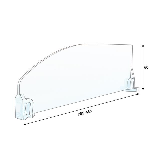 Shelf Divider SR Series, straight