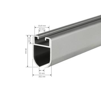 Keder Rail System "BIG", aluminium