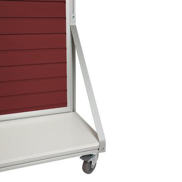 Mobile FlexiSlot® Slatwall Gondola End Cap "Quattro"