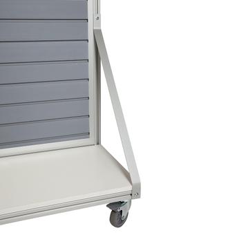 Mobile FlexiSlot® Slatwall Gondola End Cap "Quattro"