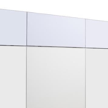 FlexiSlot-® Slatwall Exhibition Stand "Style Black" - 3900 x 800 mm Headstand