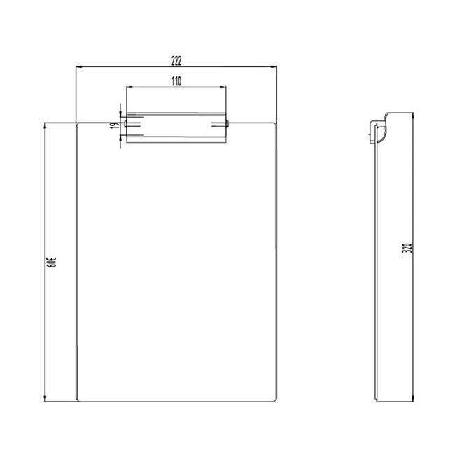 PU Magnetic Clipboard w/Pen Holder - AMP08 - IdeaStage Promotional Products