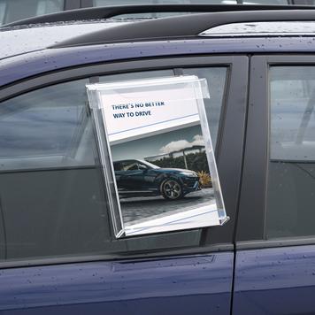 Leaflet Dispenser "Nile" with Hooks for Car Windows