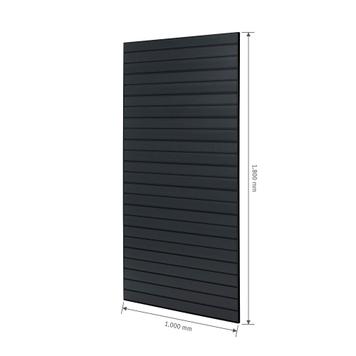 FlexiSlot® Slatwall Tile Black Frame