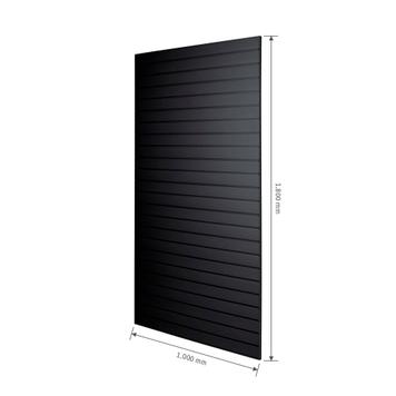 FlexiSlot® Slatwall Tile Black Frame