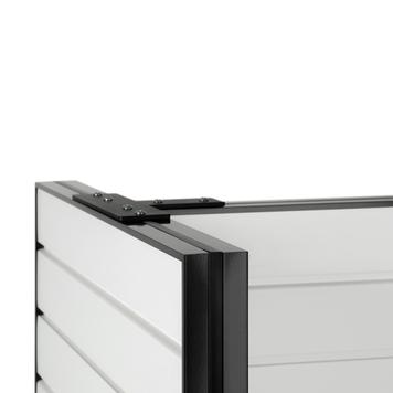 FlexiSlot® Slatwall Gondola Shelf "Style Black"