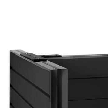 FlexiSlot® Slatwall Gondola Shelf "Style Black"