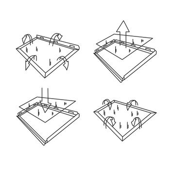 Poster Stand, silver incl. Header Board