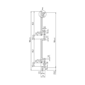 FlexiSlot® Slatwall Profile in custom length