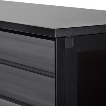 FlexiSlot® Slatwall Exhibition Counter "Construct Black”