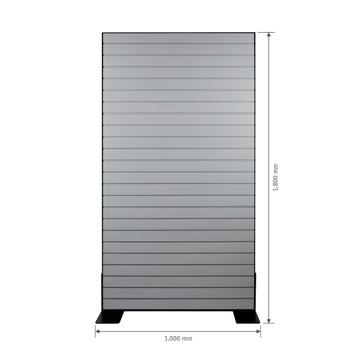 FlexiSlot Slatwall Gondola Display "Style Black"