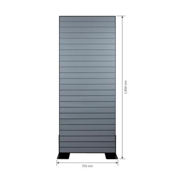 FlexiSlot Slatwall Gondola Display "Style Black"