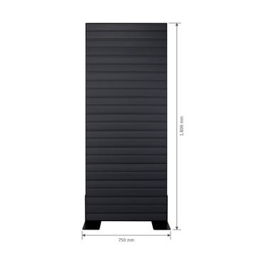 FlexiSlot Slatwall Gondola Display "Style Black"