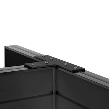 FlexiSlot® Slatwall Gondola Shelf "Style Black"