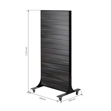 Mobile FlexiSlot® Slatwall Display "Style Black"