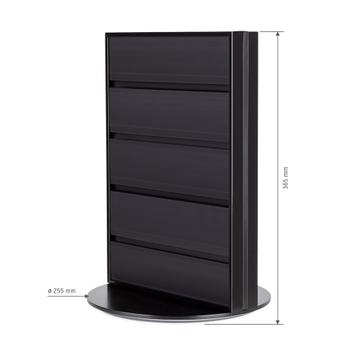 FlexiSlot® Slatwall Table Display "Style-Black"