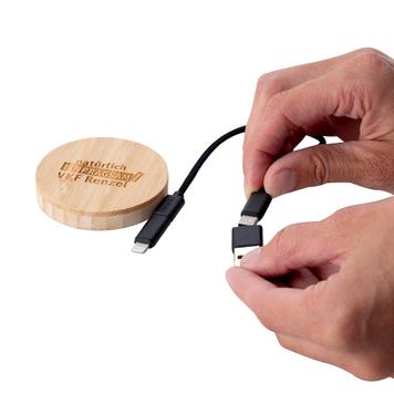 4-in-1 Charging Cable "ReevesConvertics Bamboo Evo"