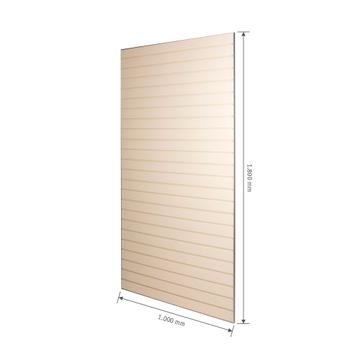 FlexiSlot® Slatwall Tile Silver Frame