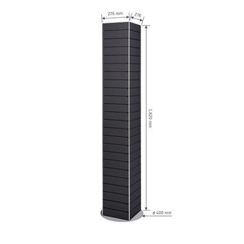 FlexiSlot® Slatwall Tower "York"